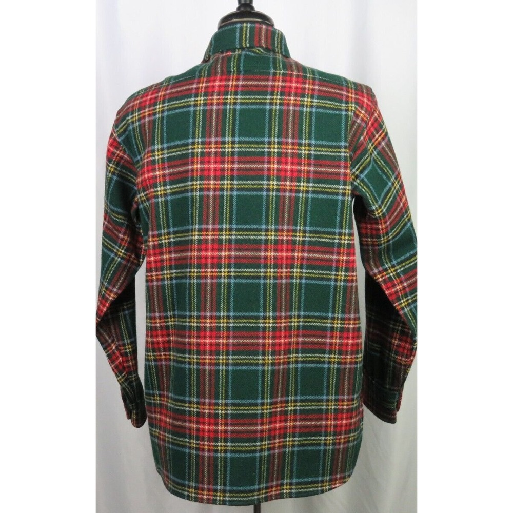 Men's Vintage WOOLRICH Long Sleeved Plaid Wool Blend Button Up Shirt‎ Large - Picture 5 of 8